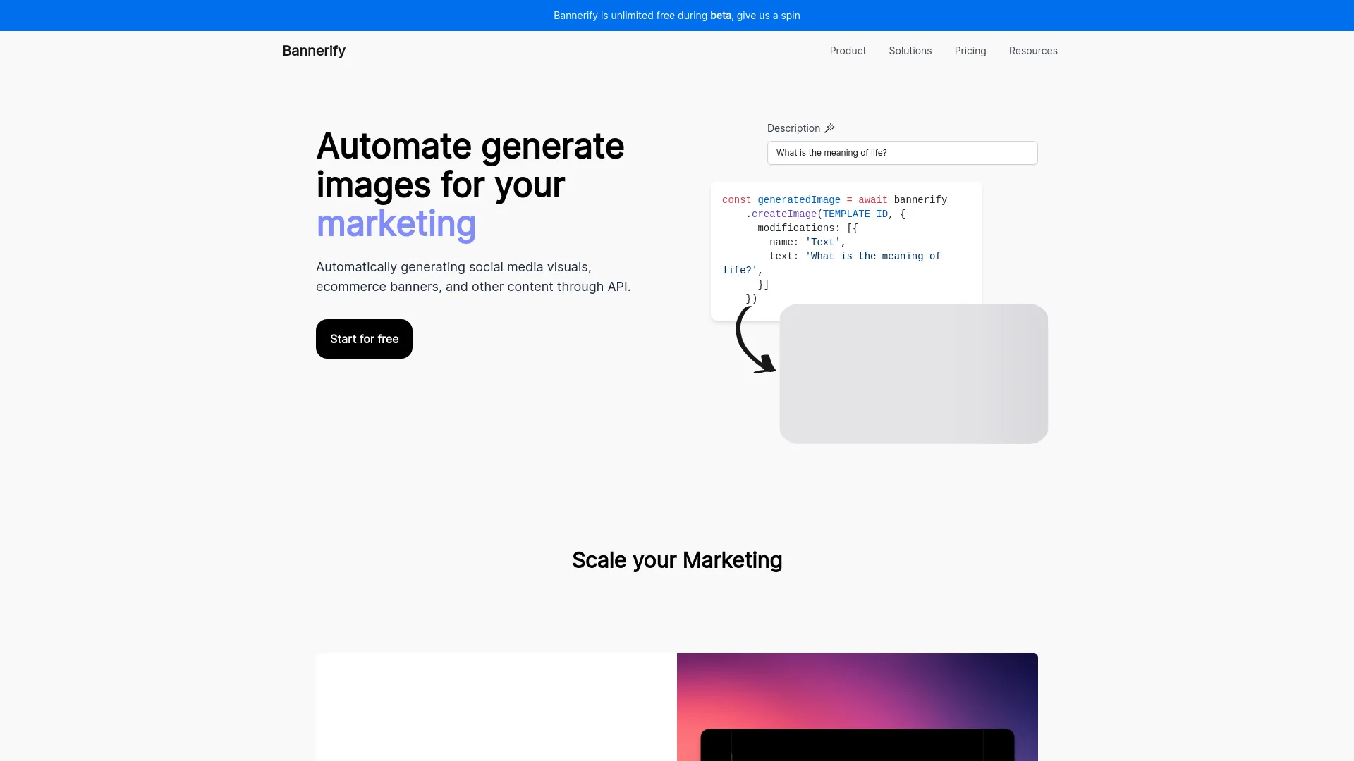 Bannerify screenshot