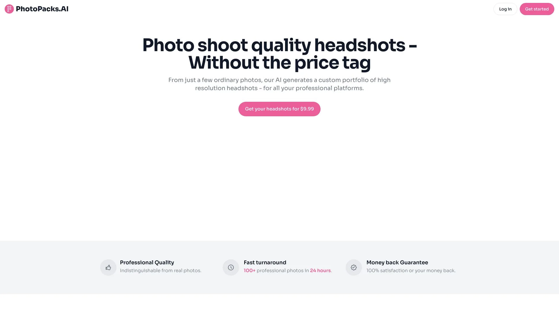 PhotoPacks.AI screenshot