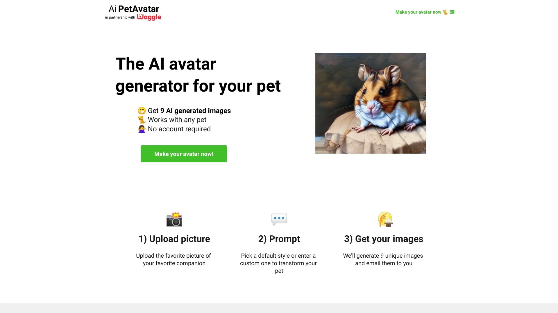 AiPetAvatar.com screenshot