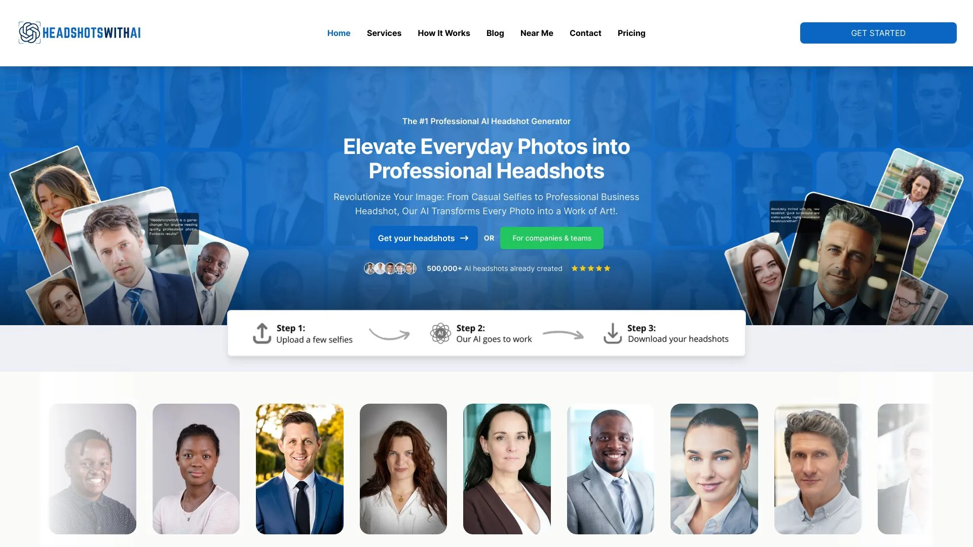 HeadshotsWithAI screenshot