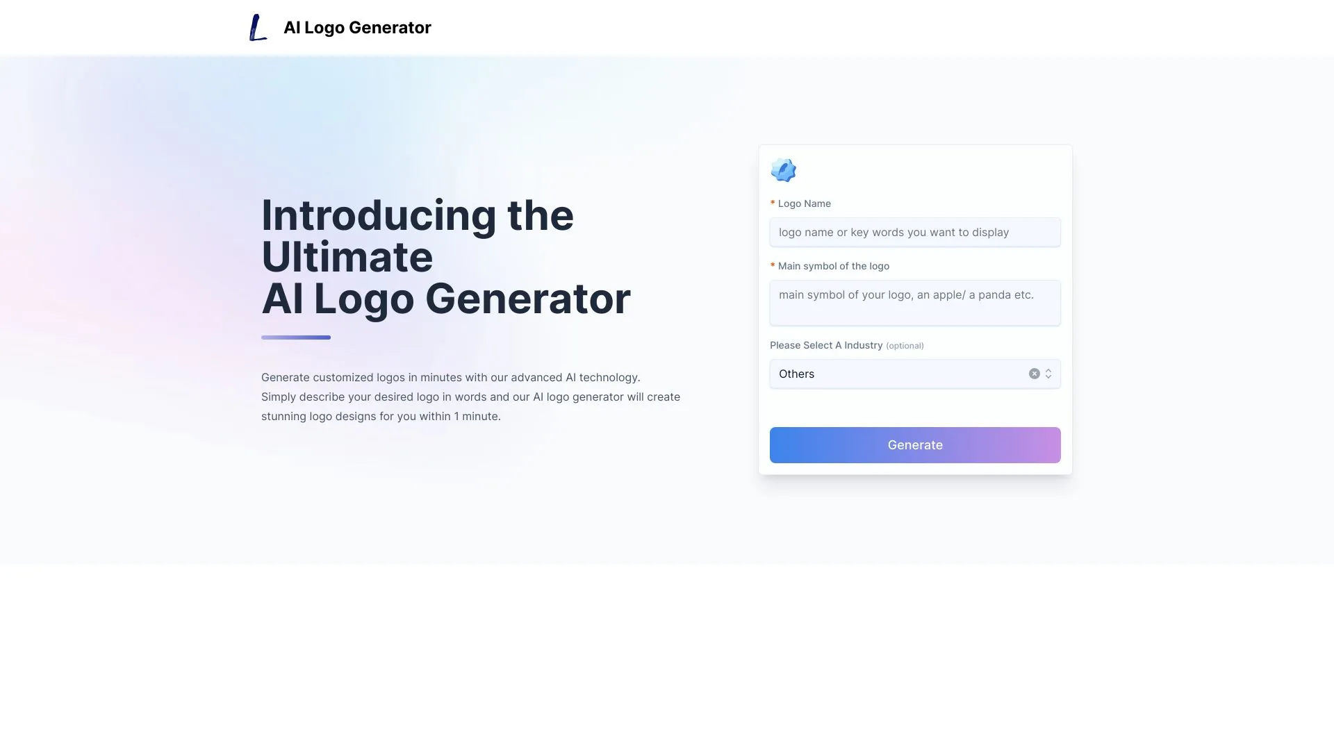 AI Logo Generator screenshot