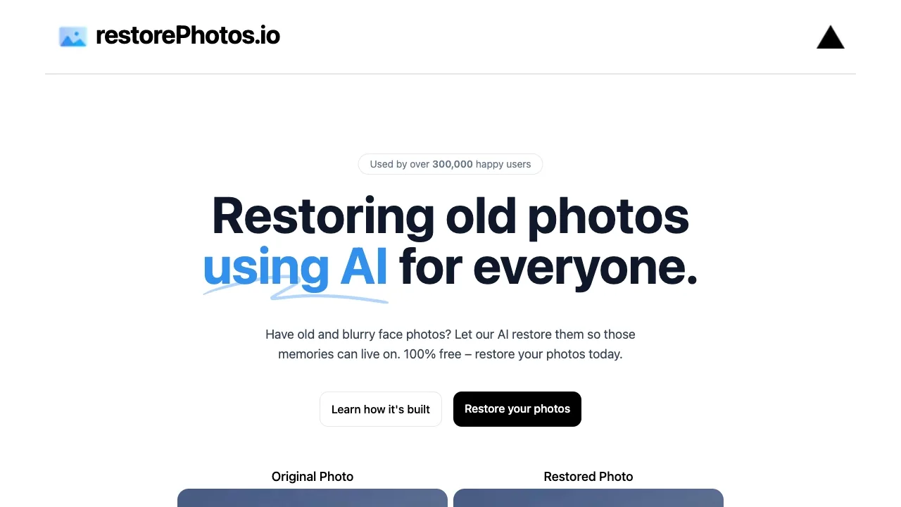 restorePhotos.io screenshot