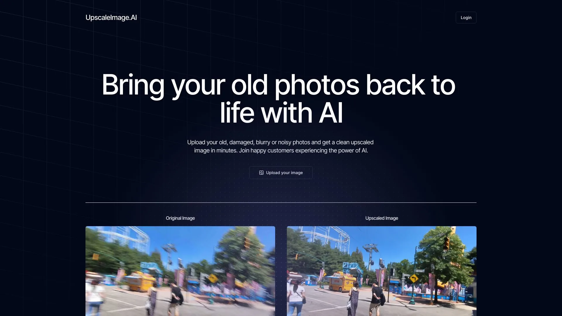 UpscaleImage.AI screenshot