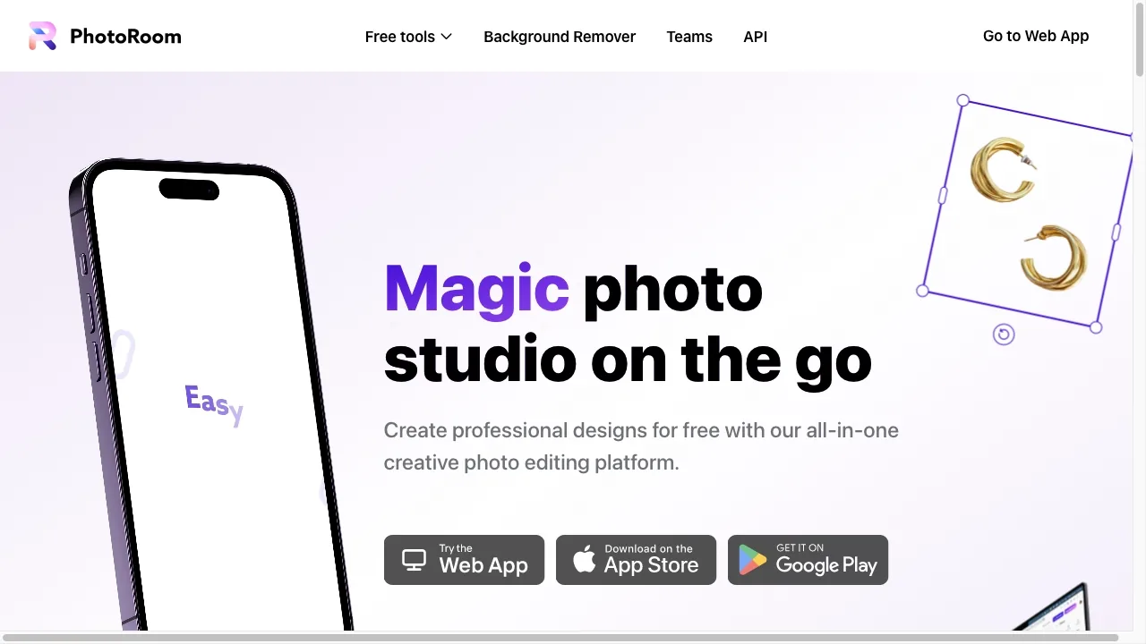 PhotoRoom screenshot
