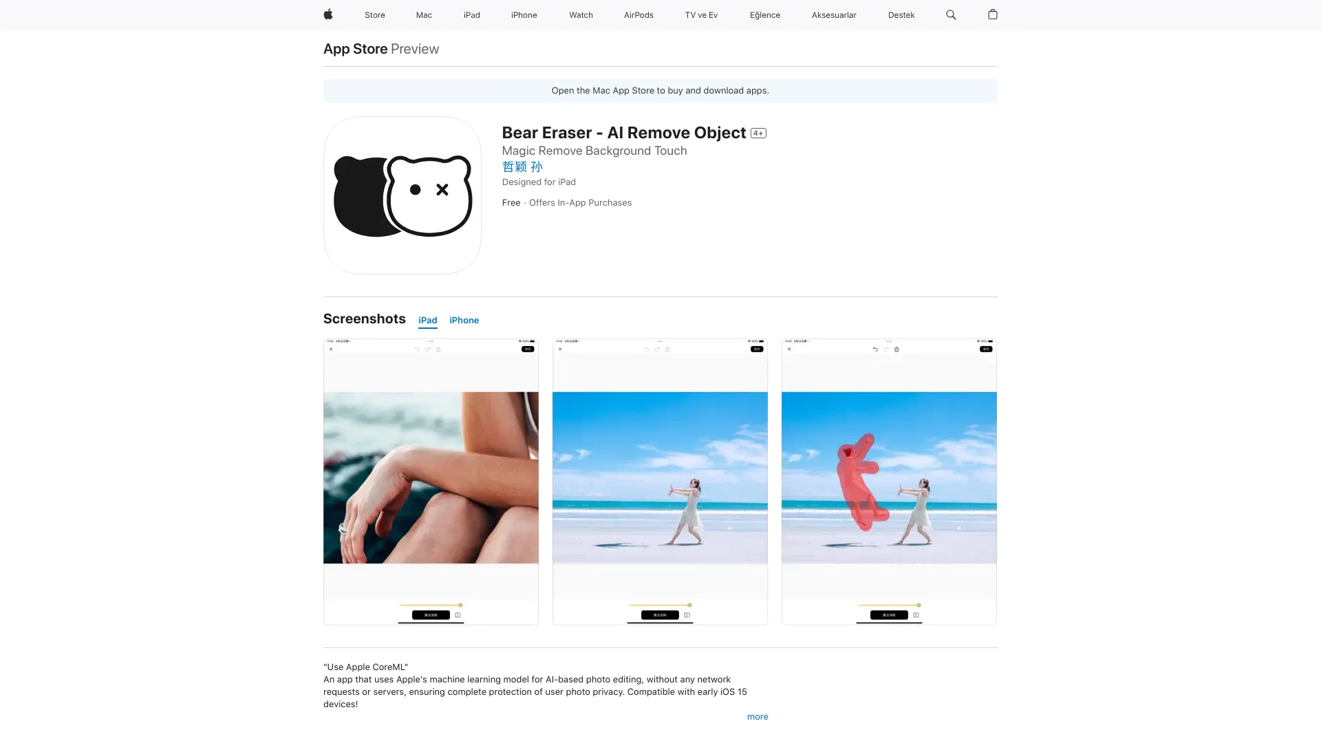 Bear Eraser - AI Remove Object screenshot