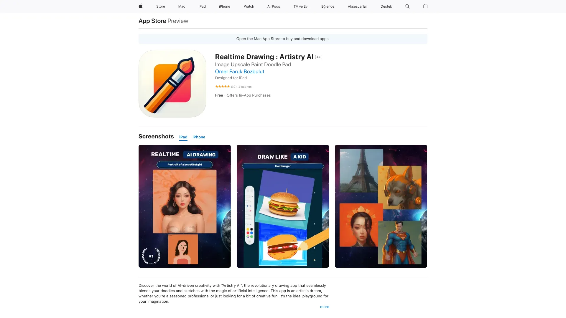 Artistry AI screenshot