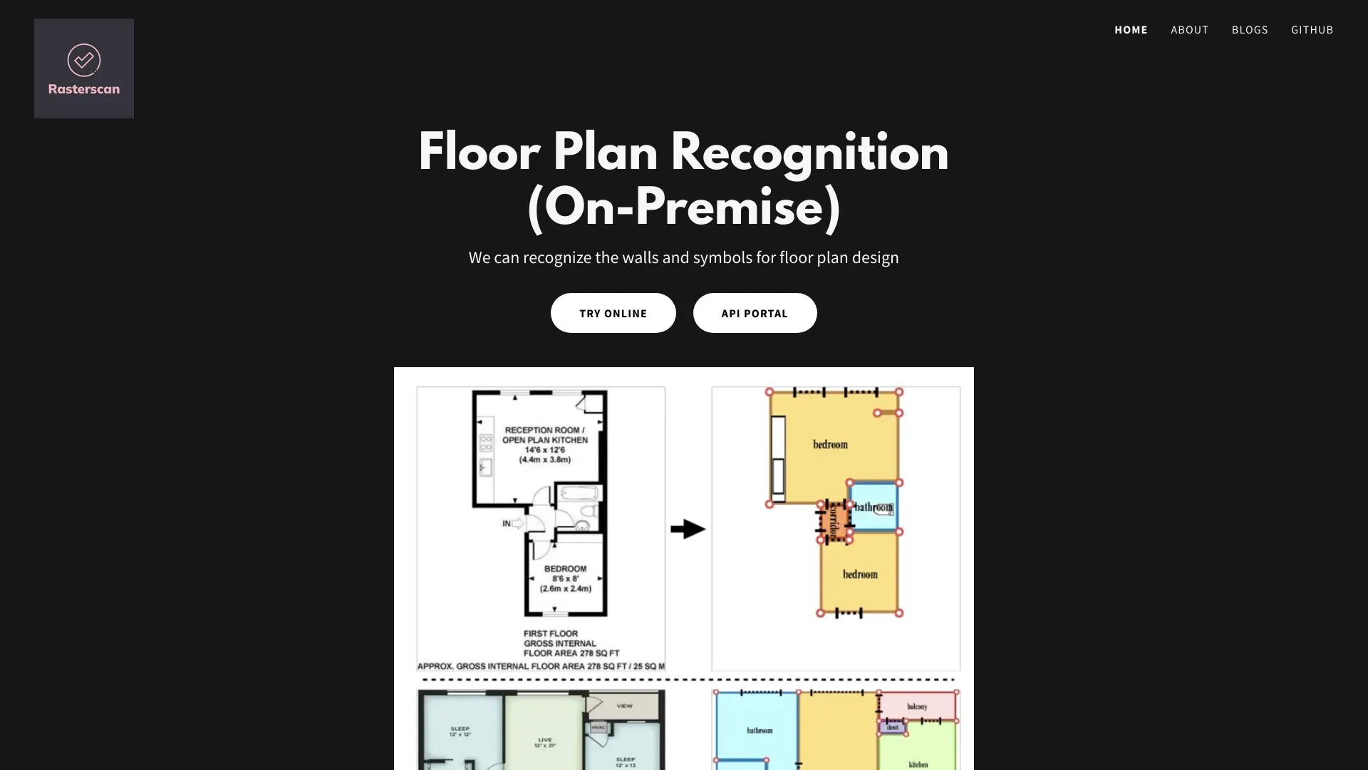 On-Premise Floor Plan Recognition screenshot