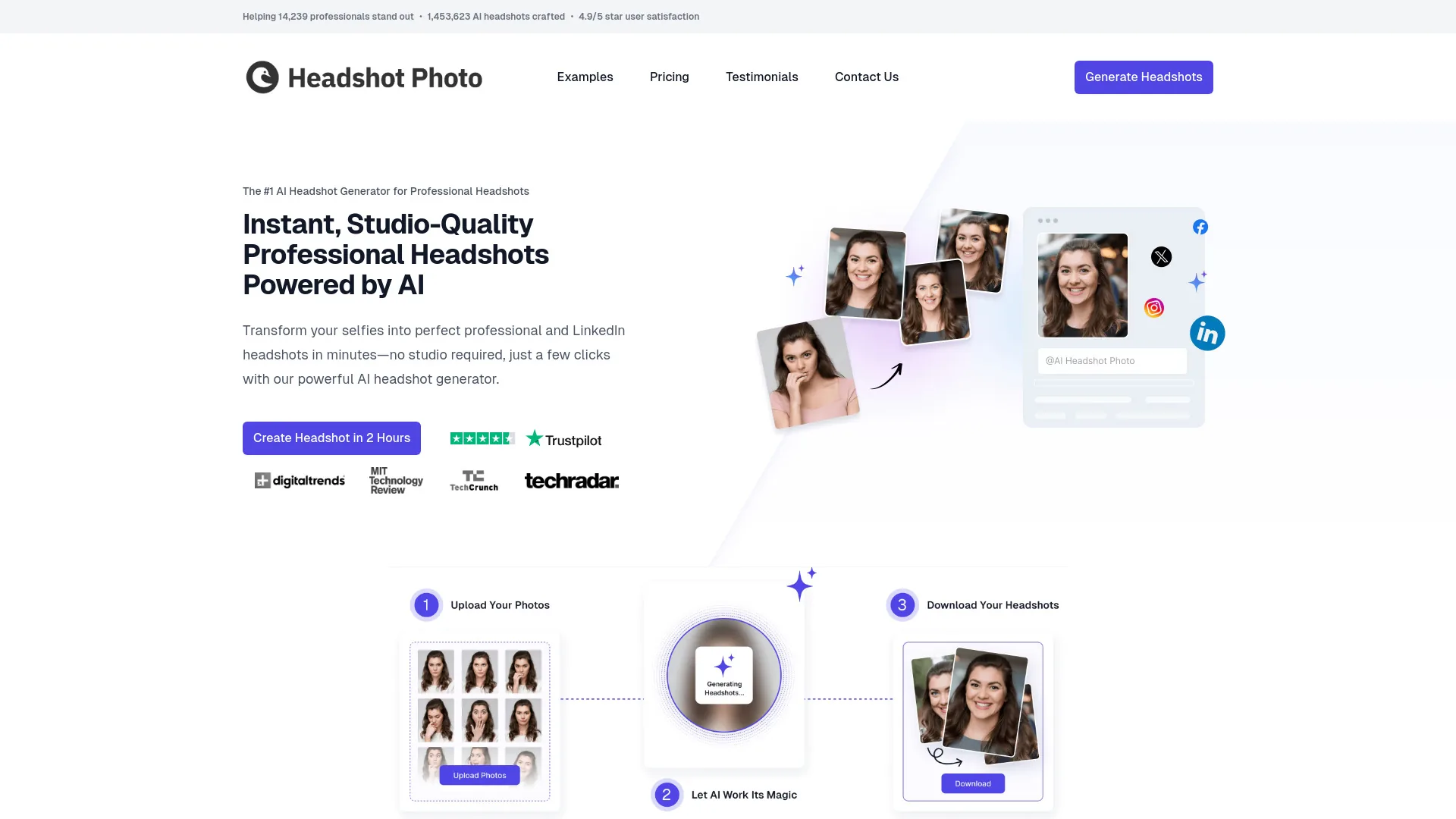 Headshot Photo screenshot
