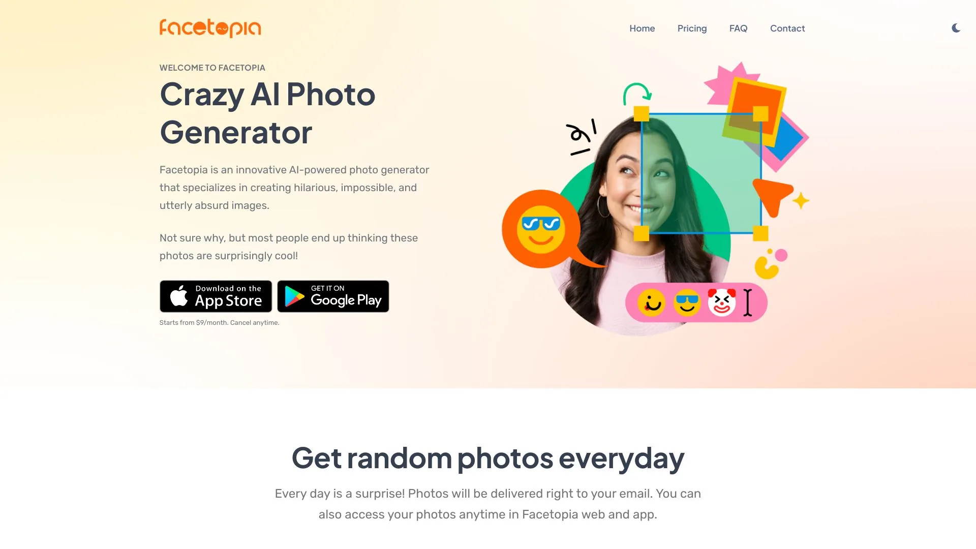 Facetopia screenshot