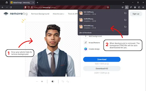 Remove.bg screenshot