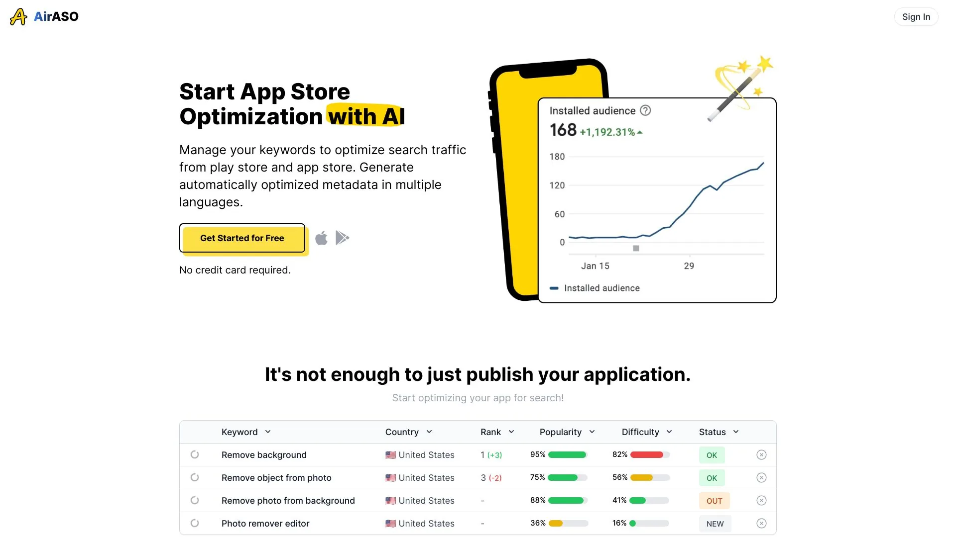 AirASO - Easily optimize your app store with AI screenshot
