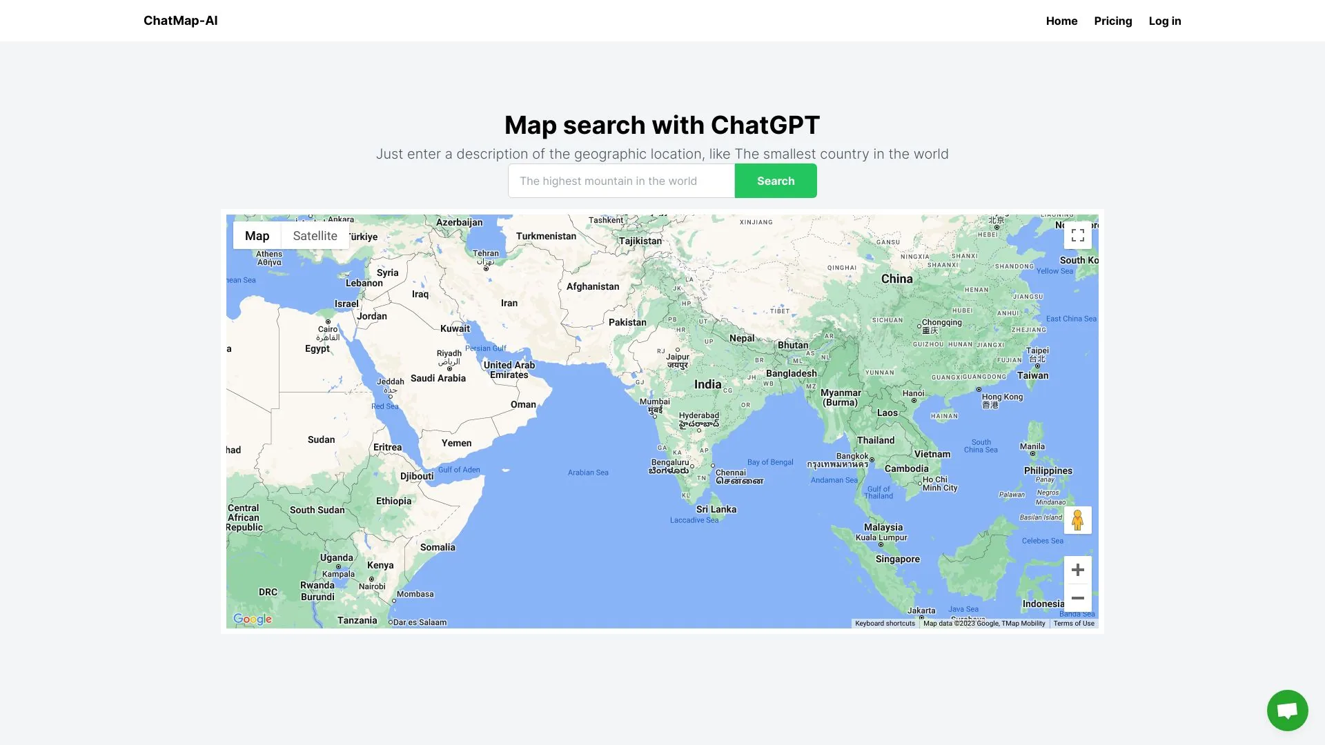 ChatMap-AI screenshot