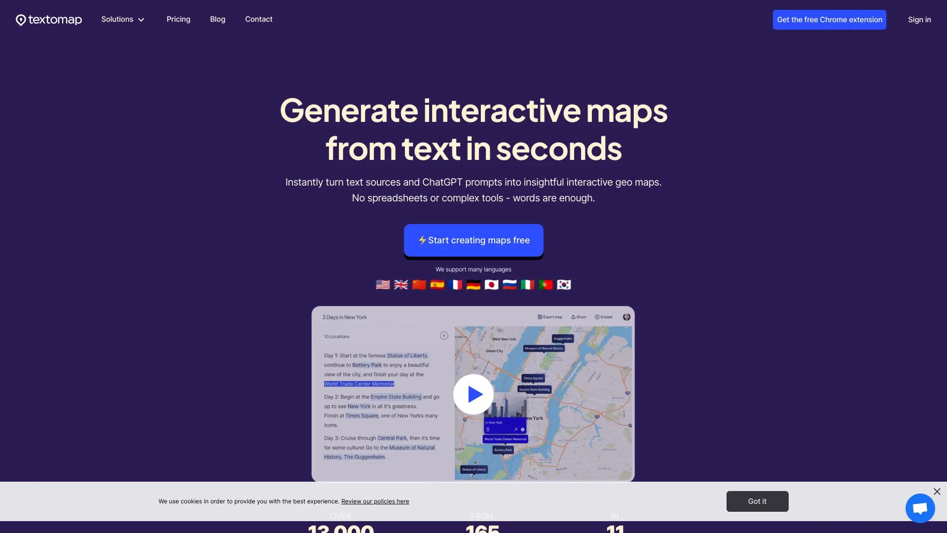 Textomap screenshot