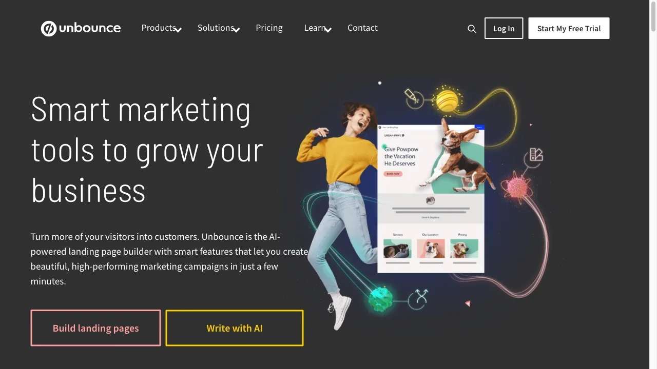 Unbounce screenshot