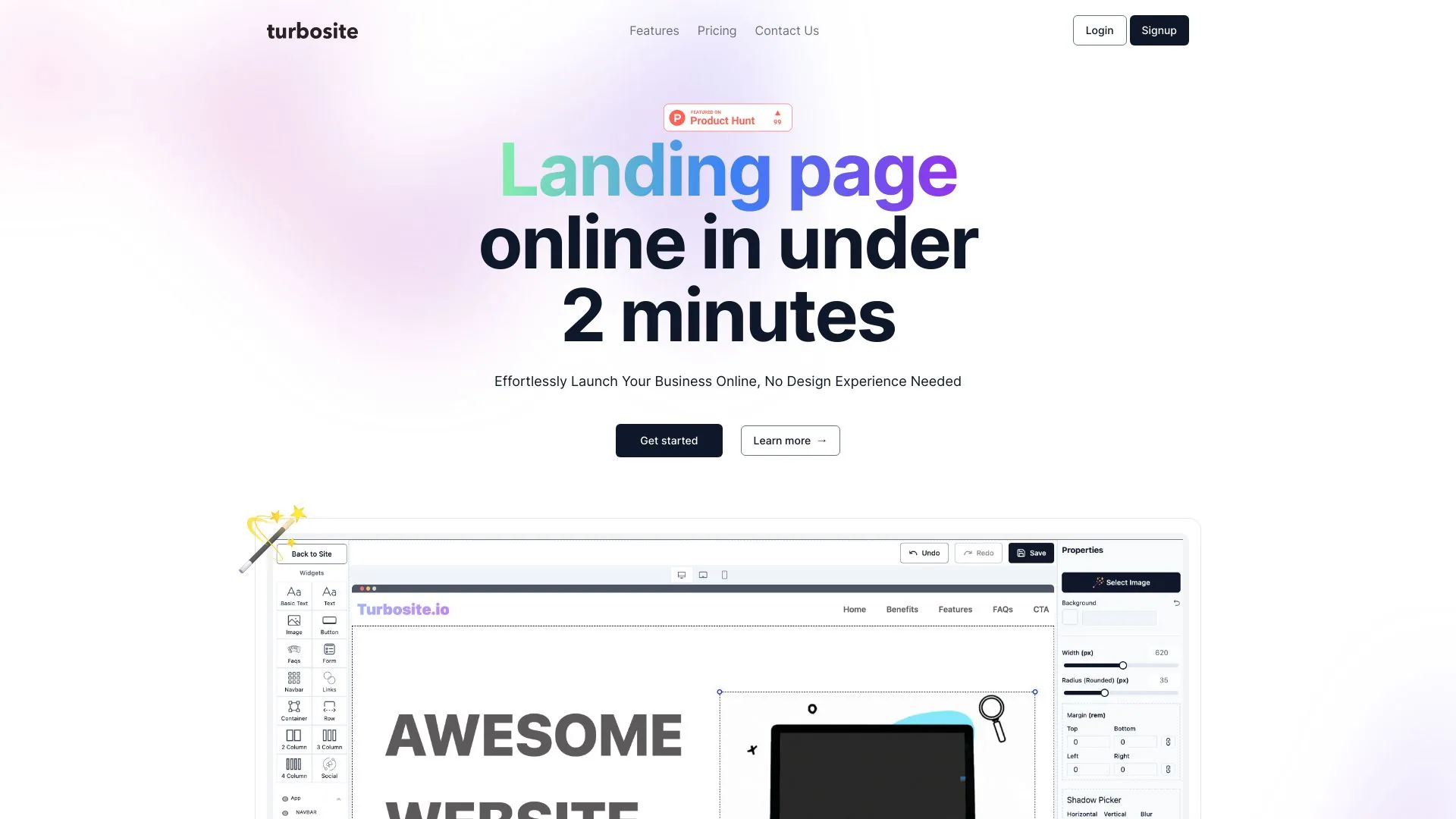 TurboSite screenshot
