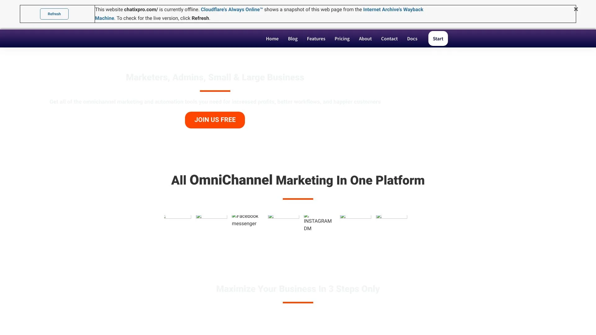 Website screenshot