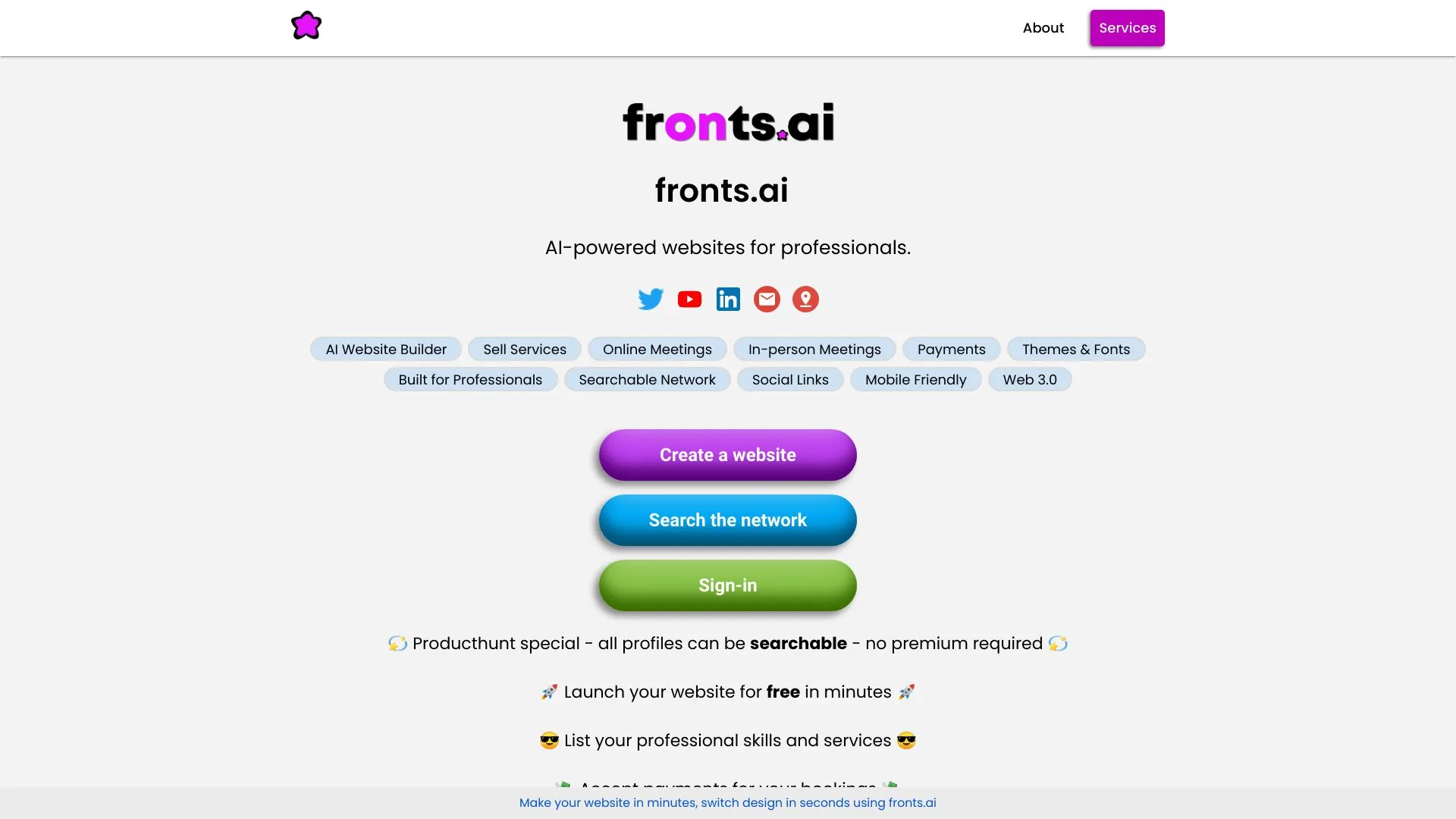 Fronts.AI screenshot