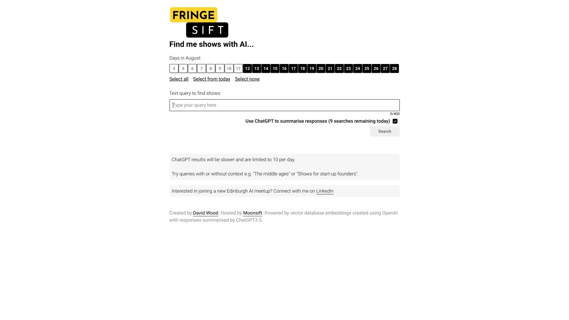 FringeSift screenshot