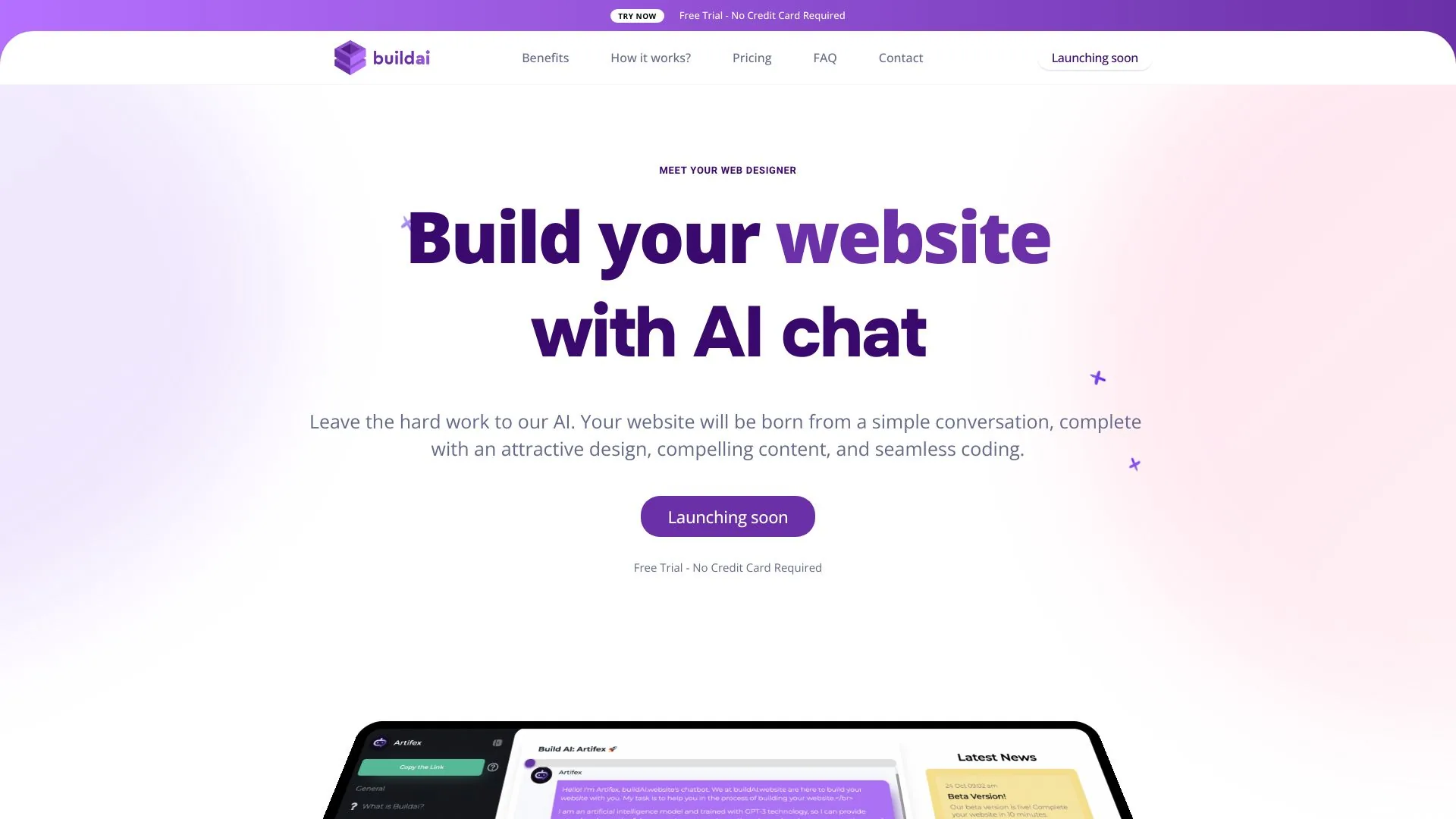 Build AI Website screenshot