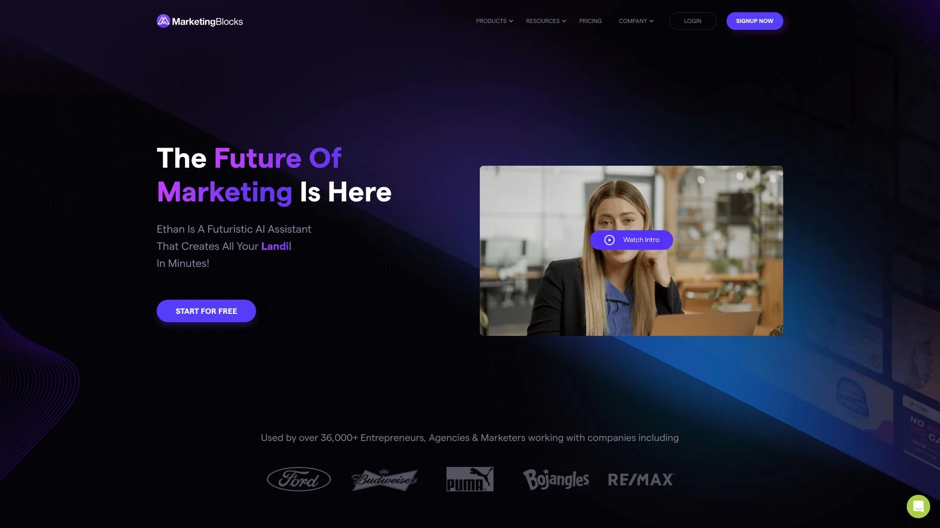 MarketingBlocks screenshot