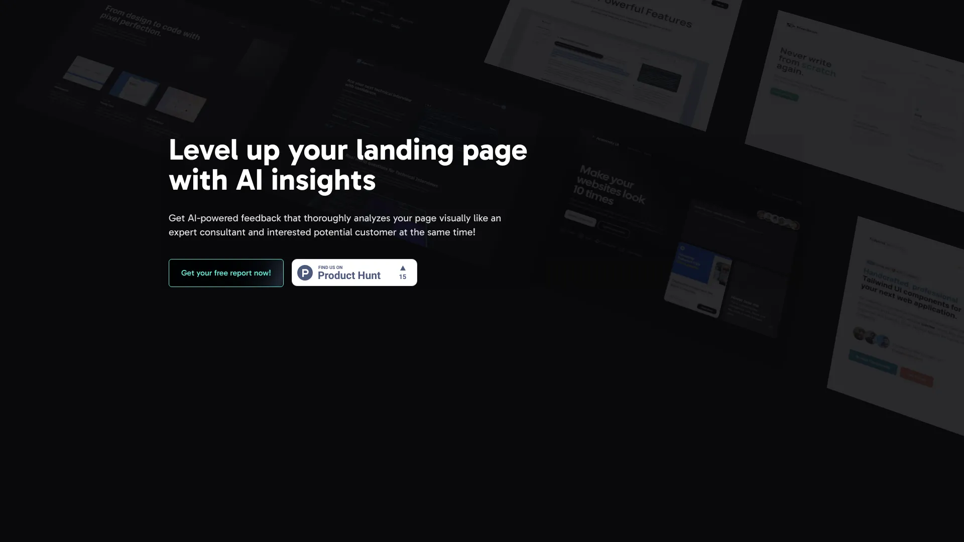 Landing Report screenshot