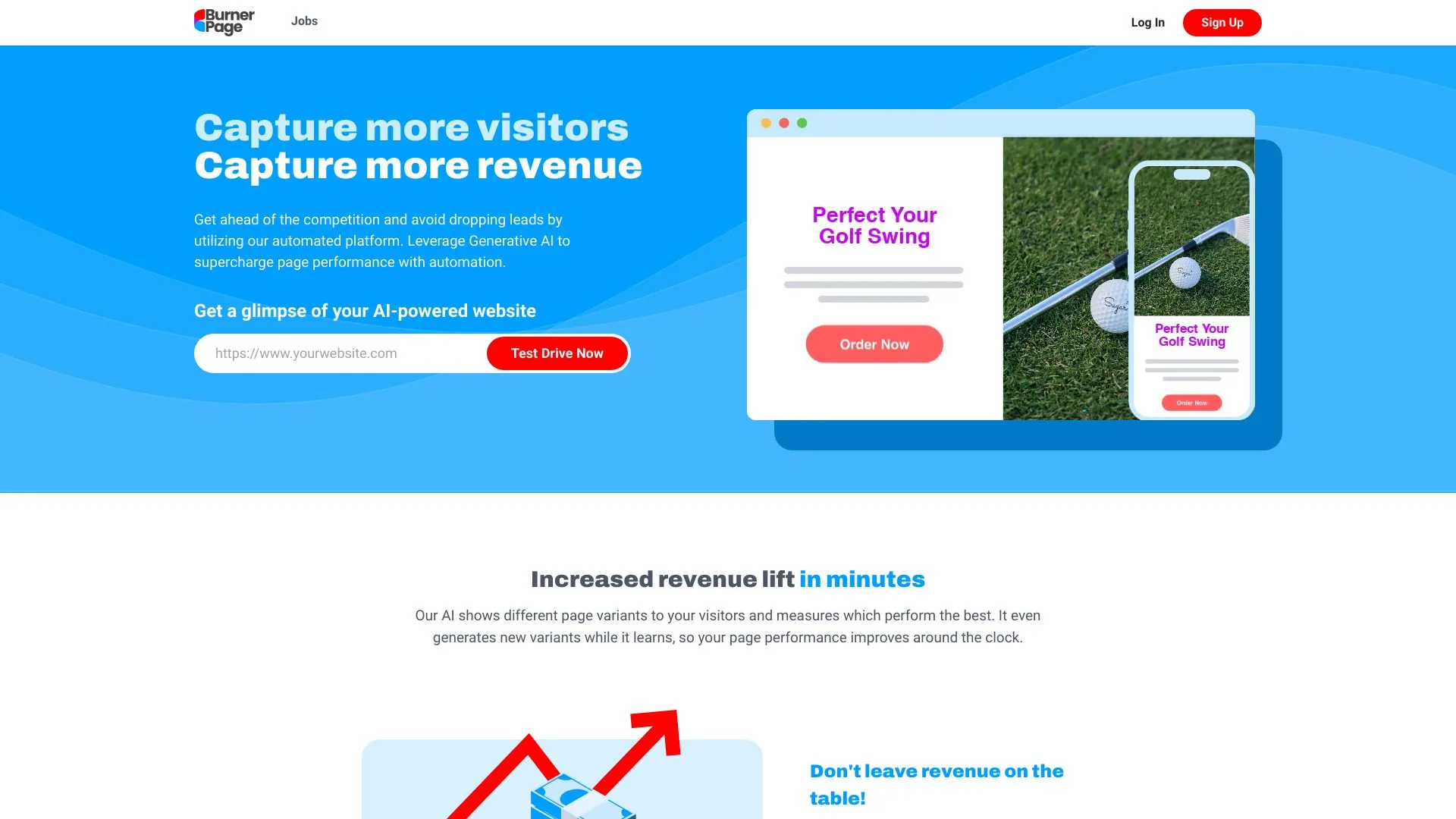 BurnerPage screenshot