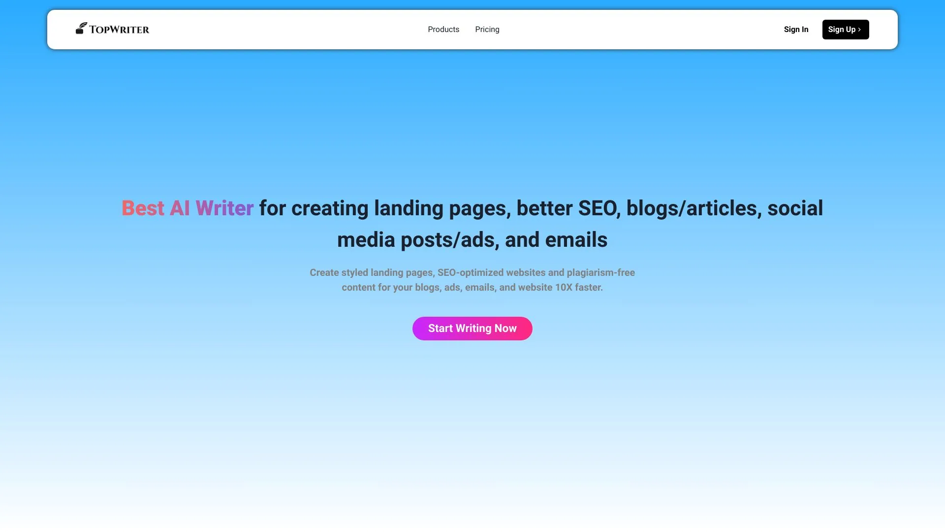 TopWriter AI screenshot
