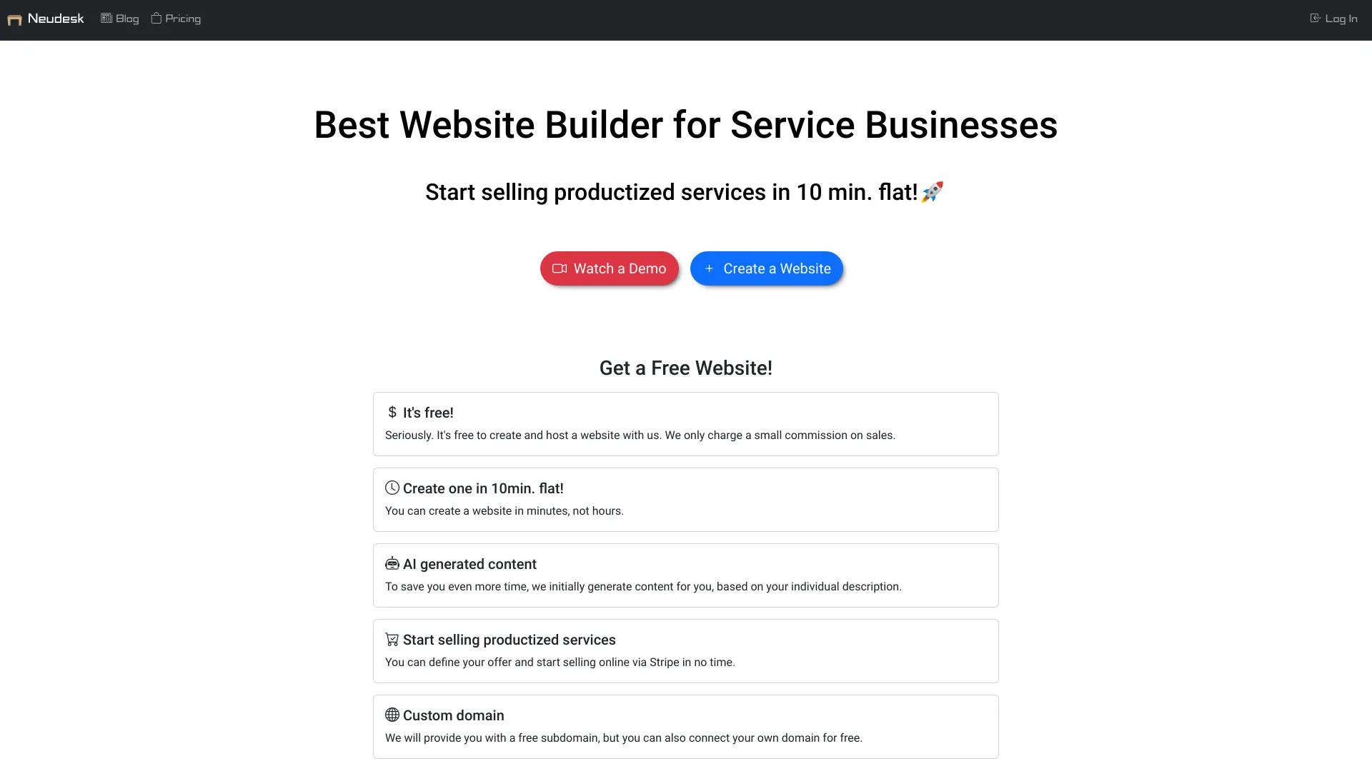 Neudesk screenshot