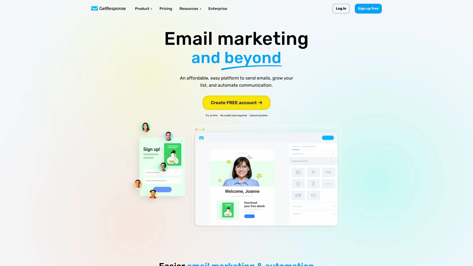 GetResponse screenshot