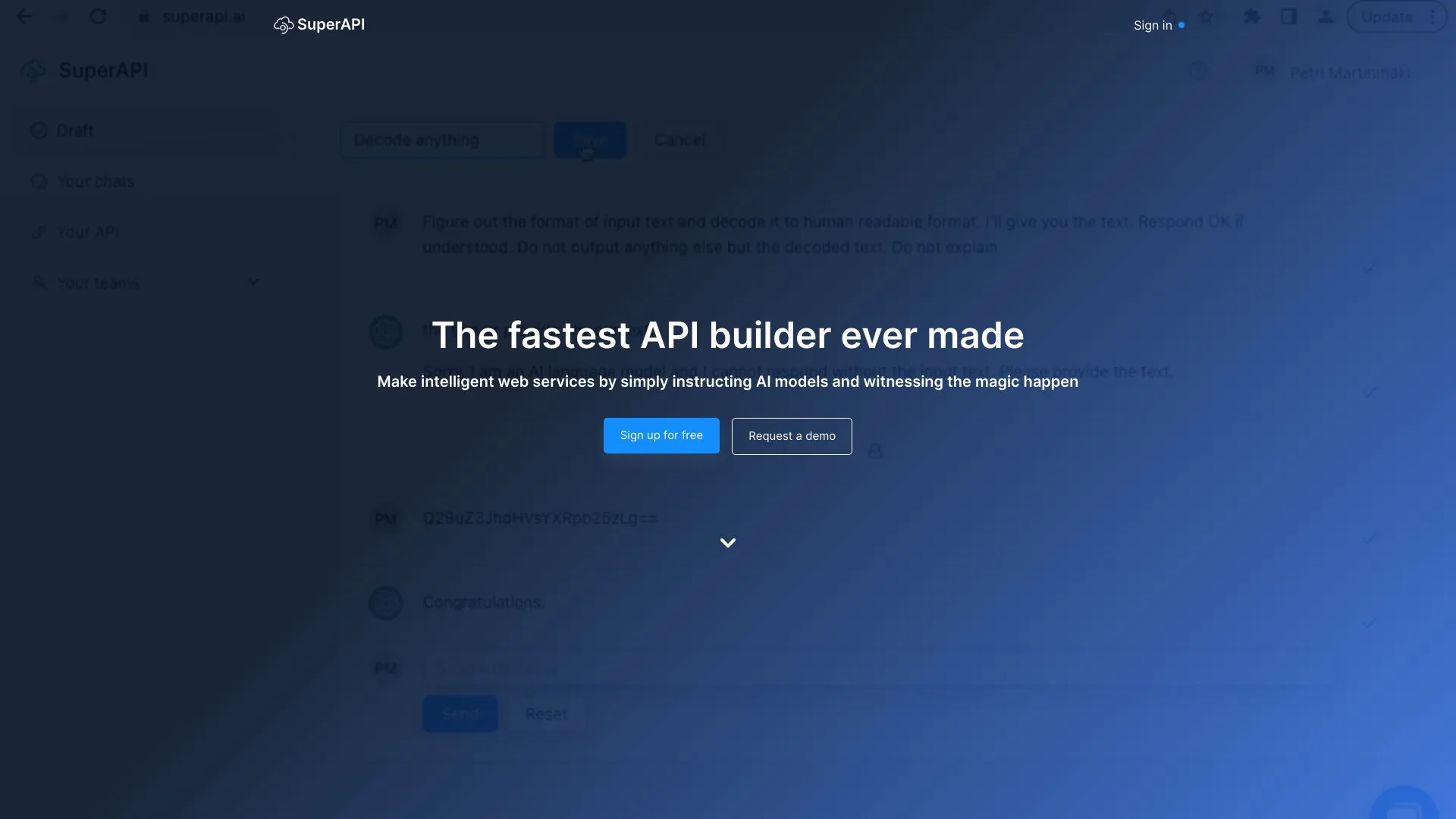 SuperAPI screenshot