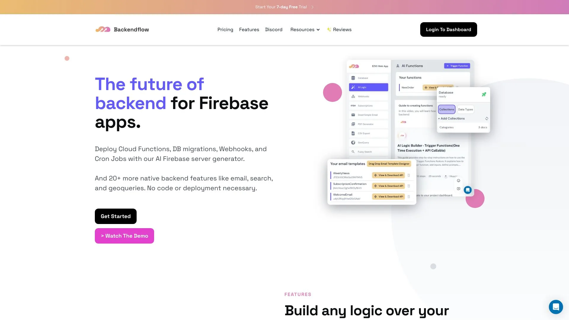 Backendflow screenshot