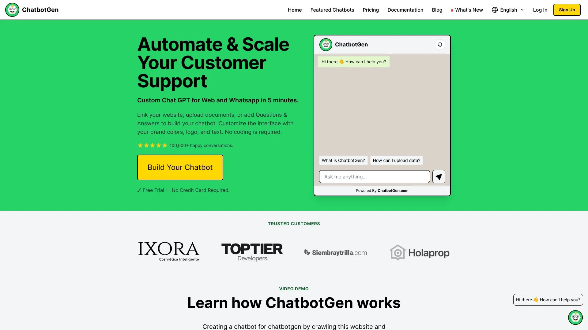 ChatbotGen screenshot