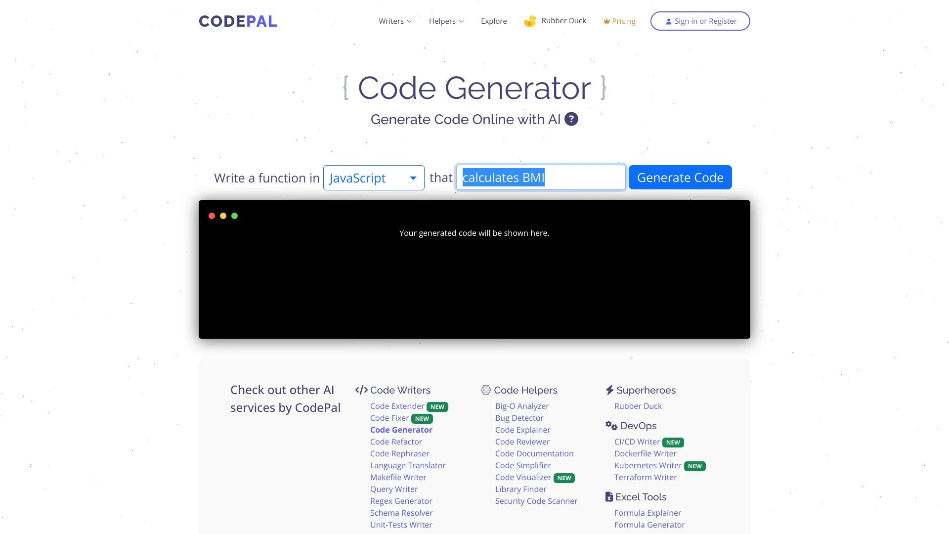 CodePal screenshot