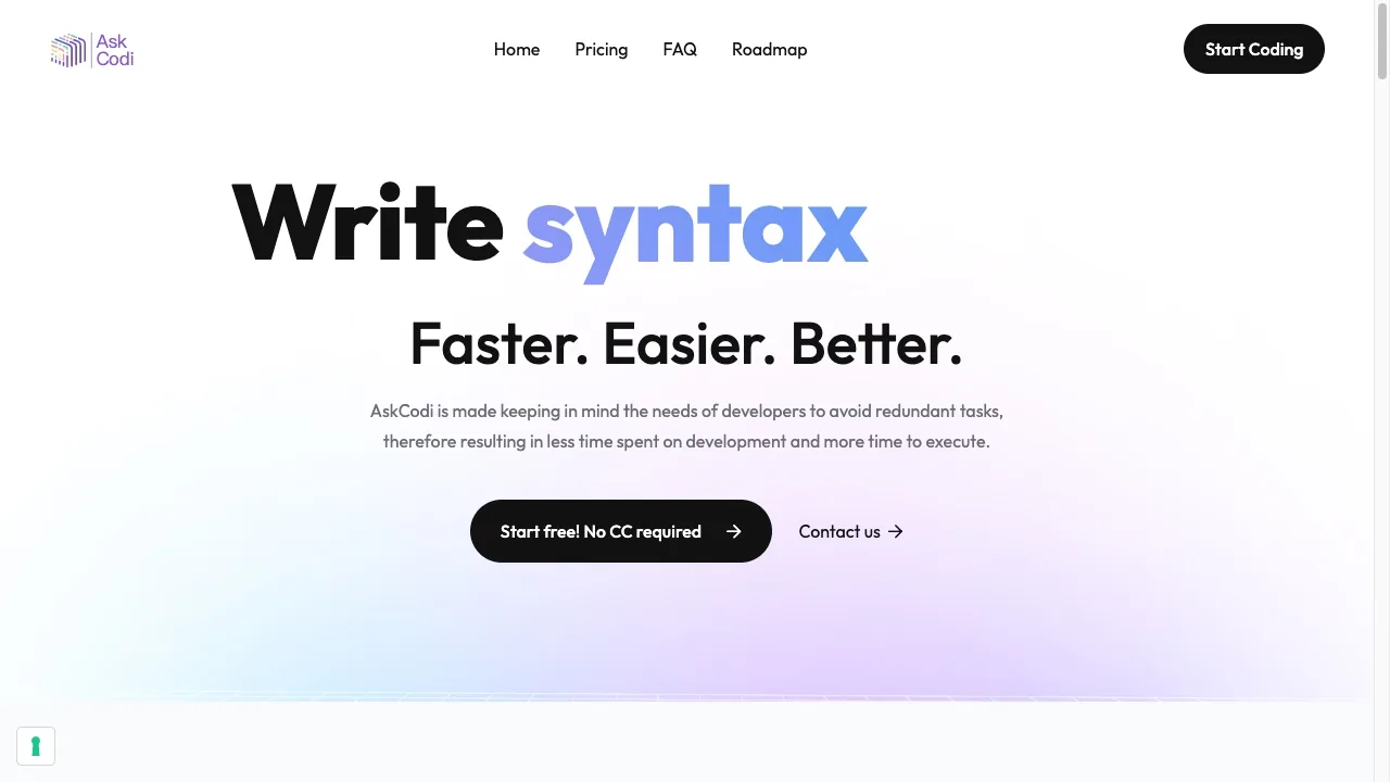 AskCodi screenshot