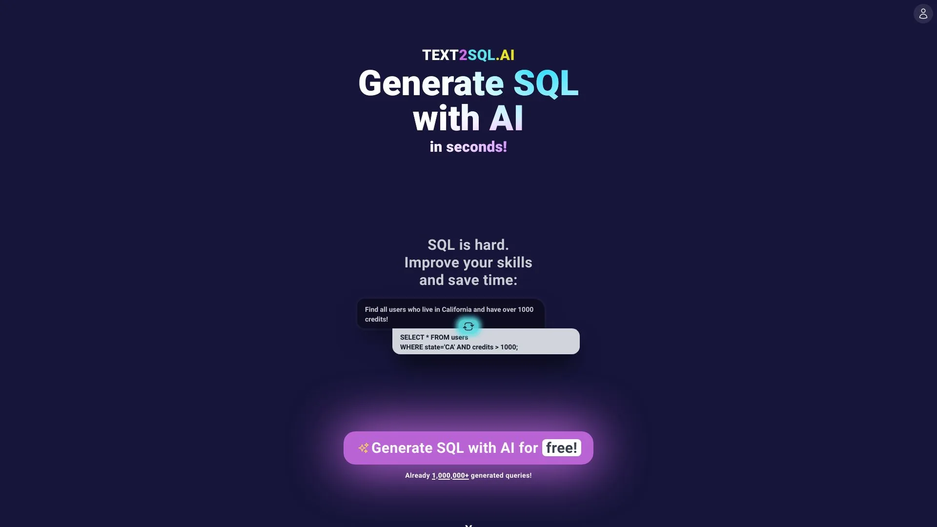 Text2SQL.AI screenshot