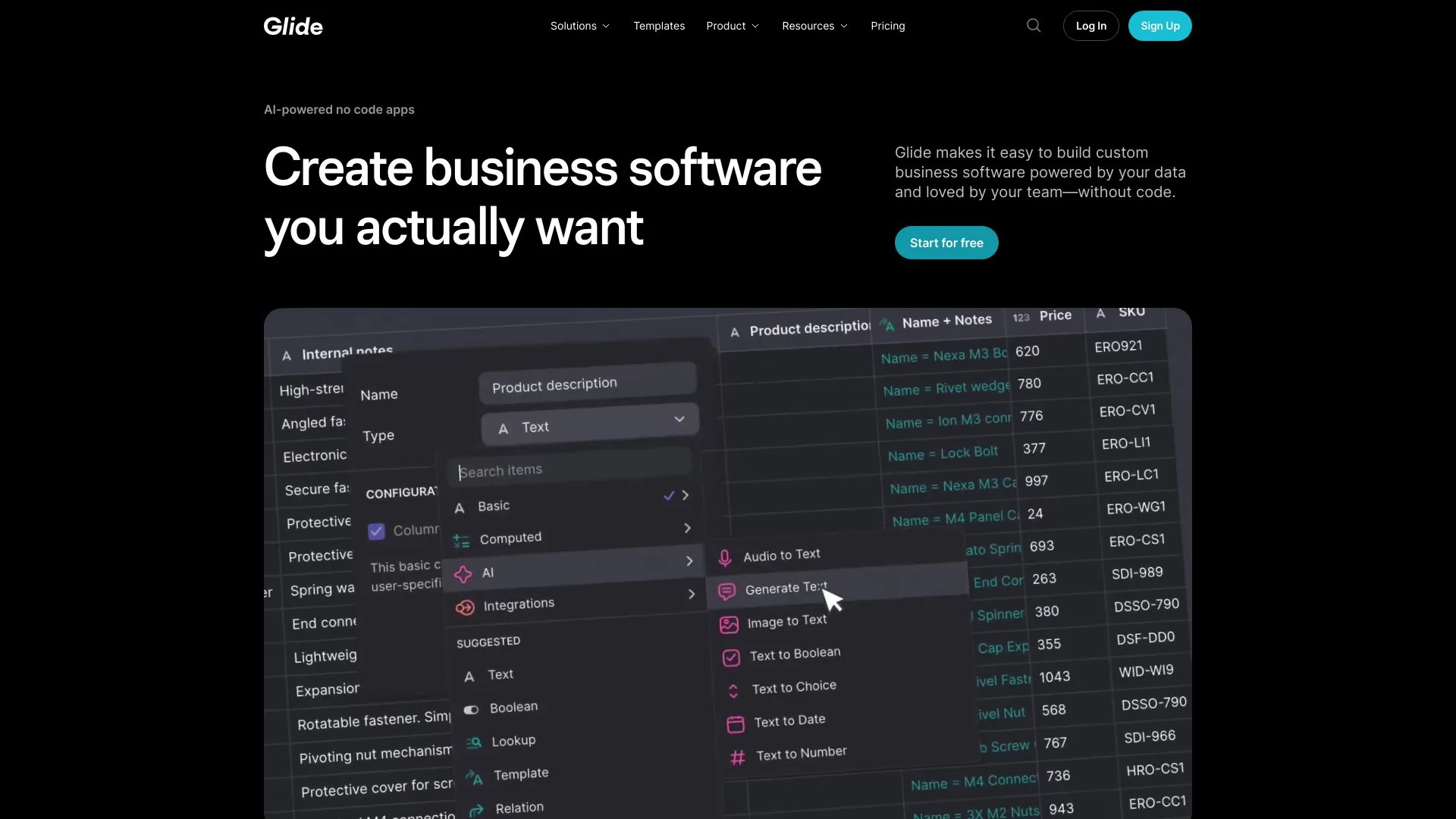 Glide screenshot