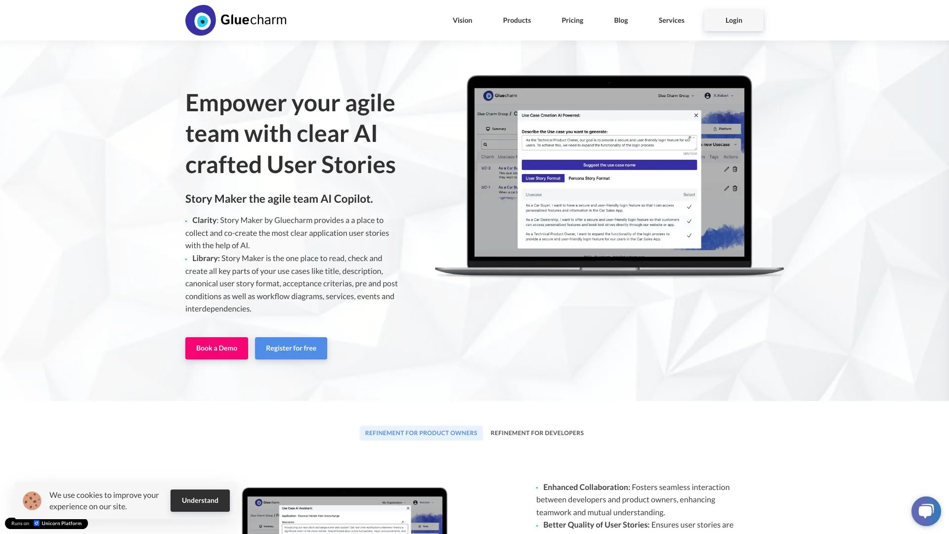 Gluecharm | Story Maker & More screenshot