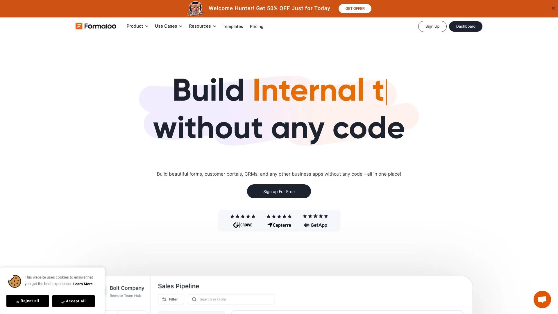 Formaloo screenshot