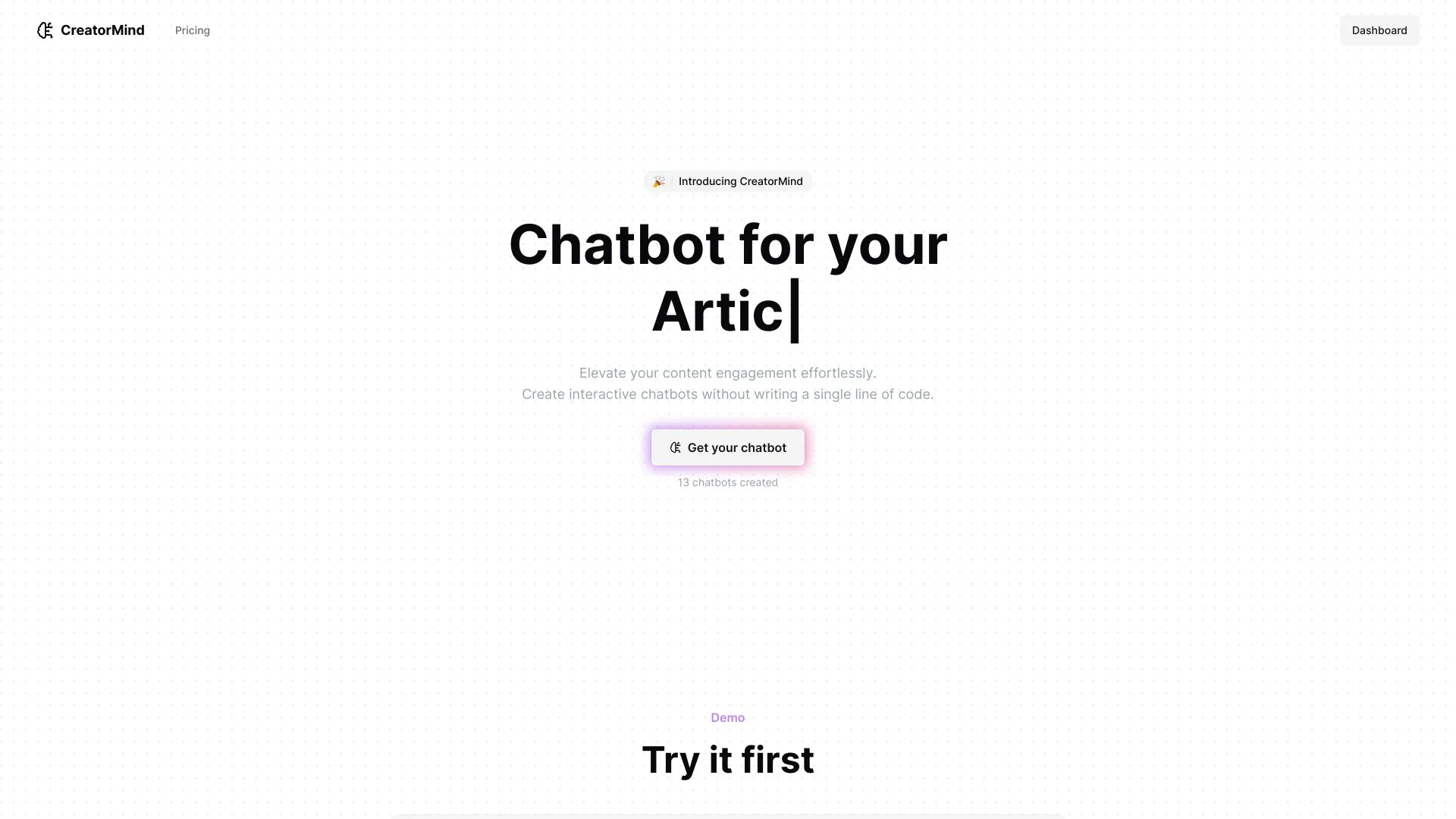 CreatorMind screenshot