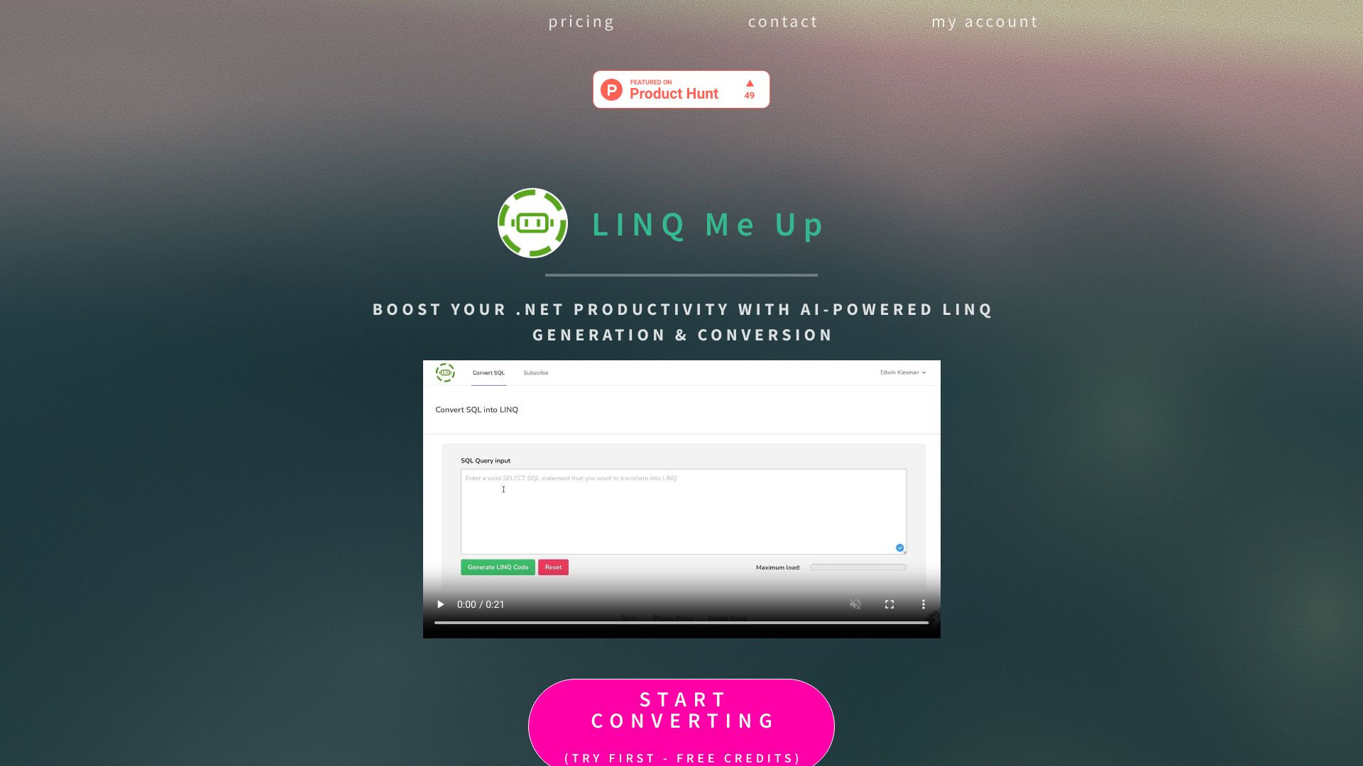 LINQ Me Up screenshot
