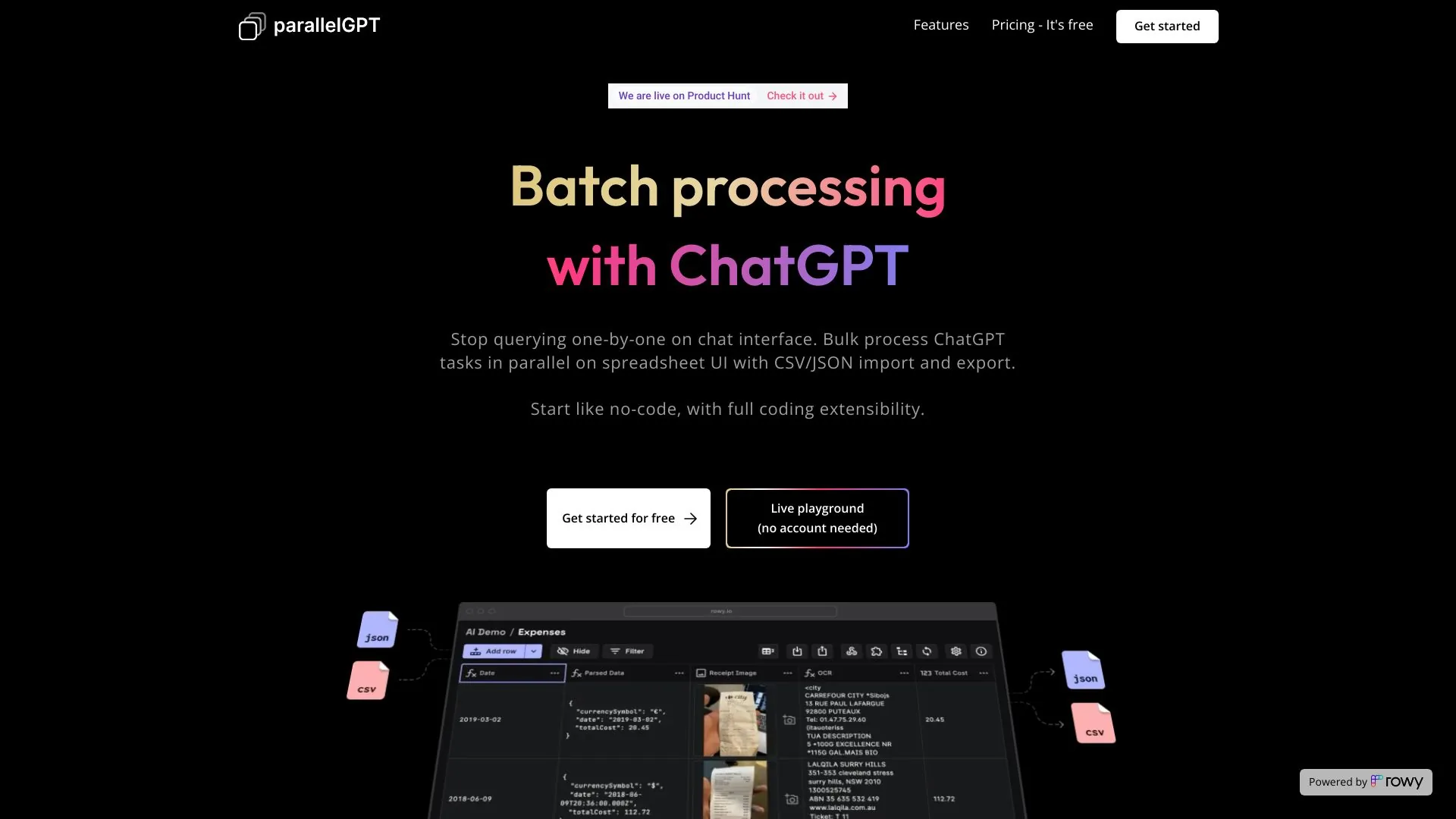 Batch/Bulk Processing for ChatGPT AI screenshot