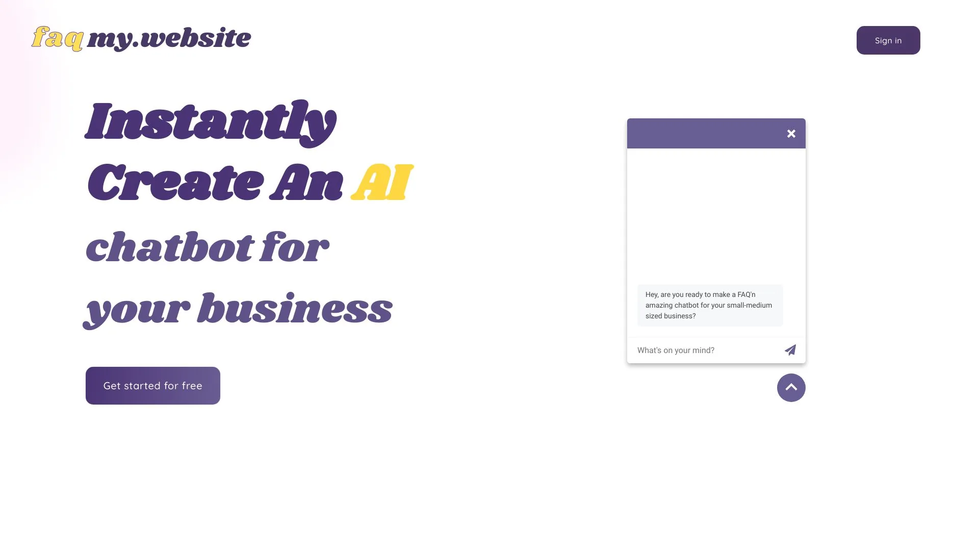 Faqmine Website screenshot