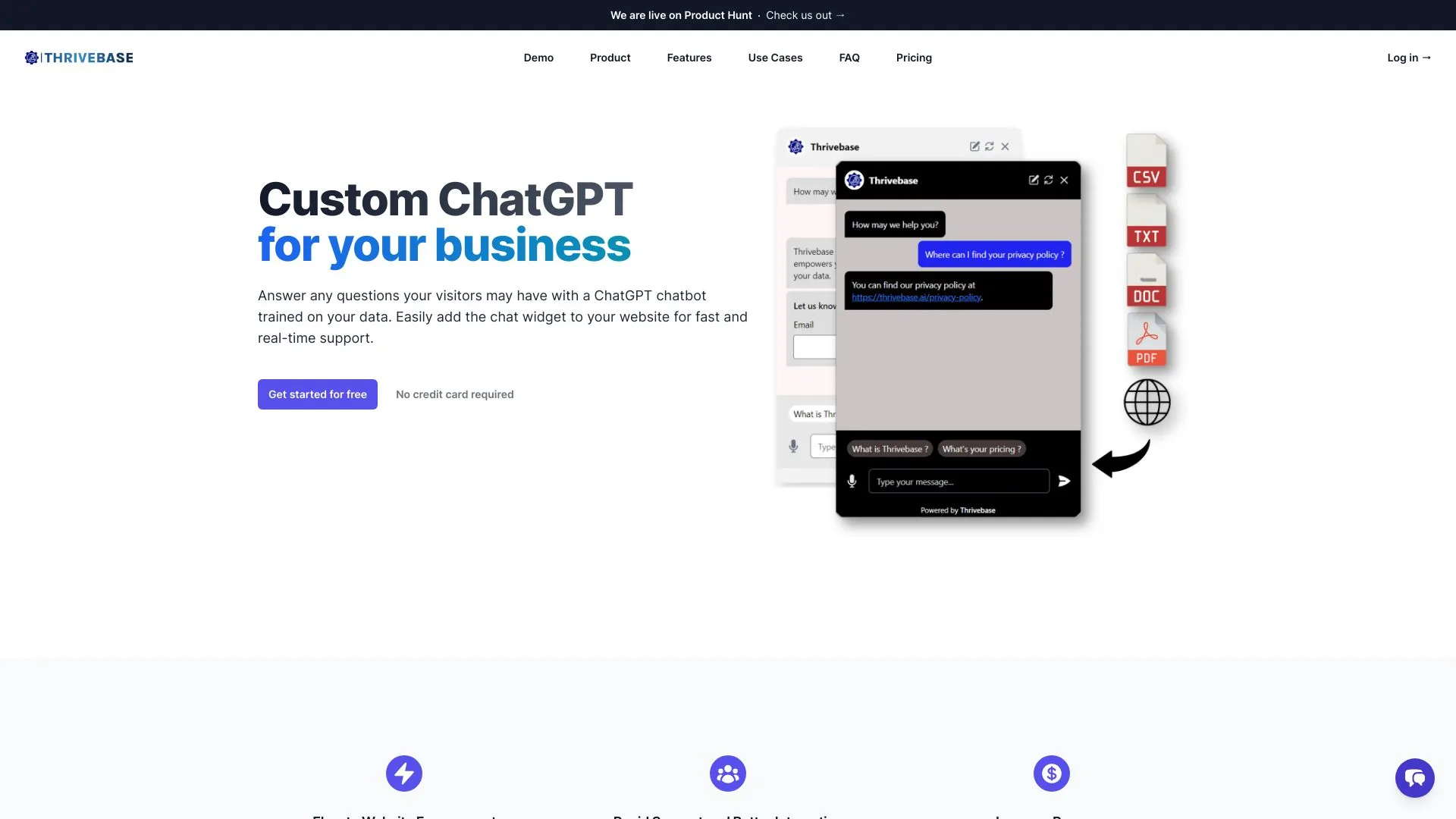 Thrivebase screenshot
