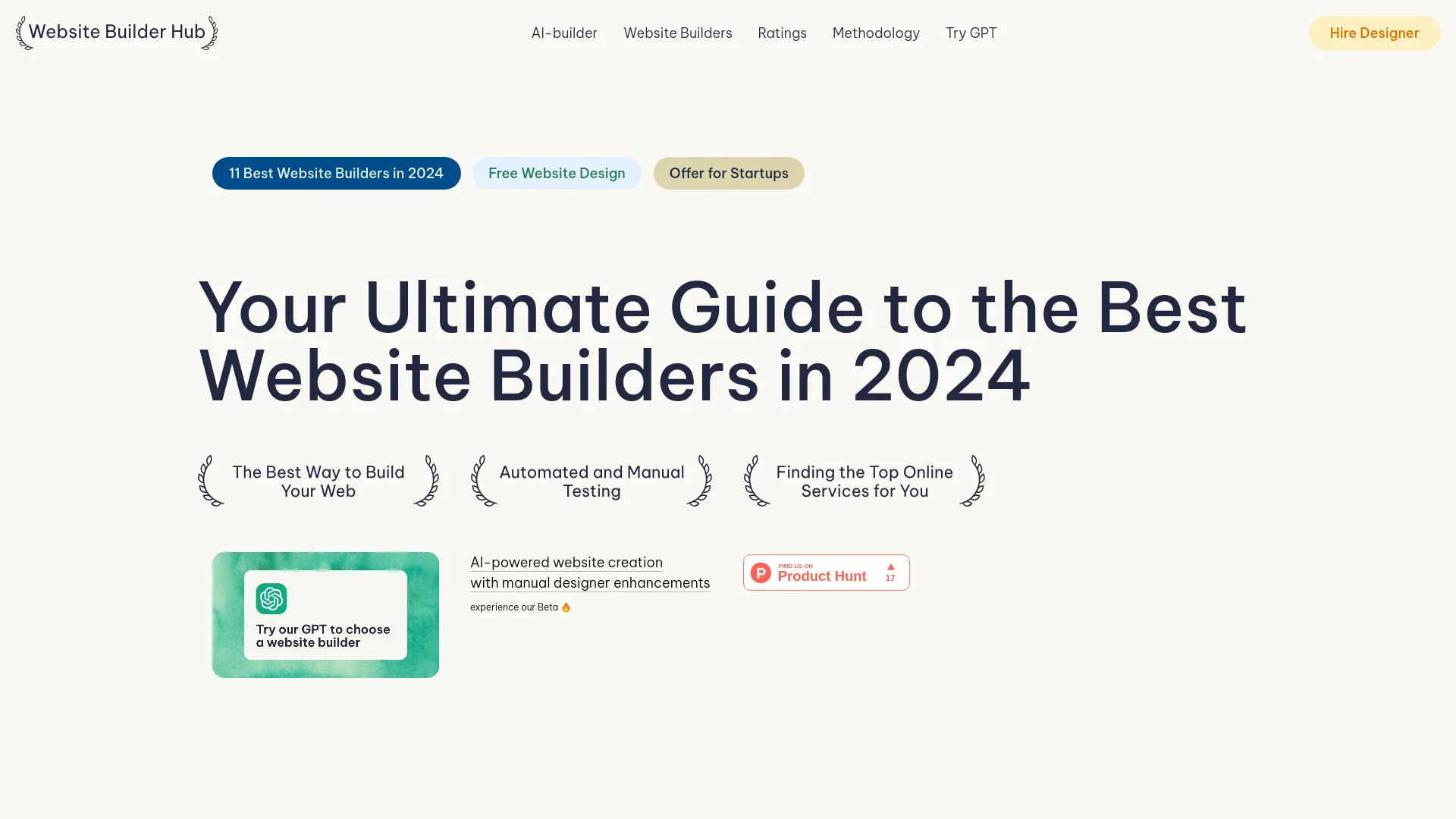 Website Builder Hub screenshot