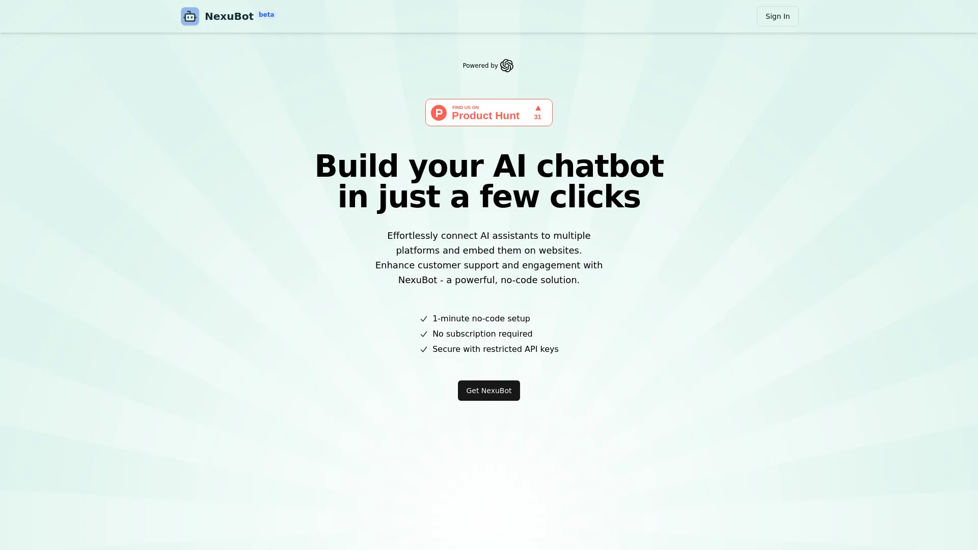 NexuBot screenshot