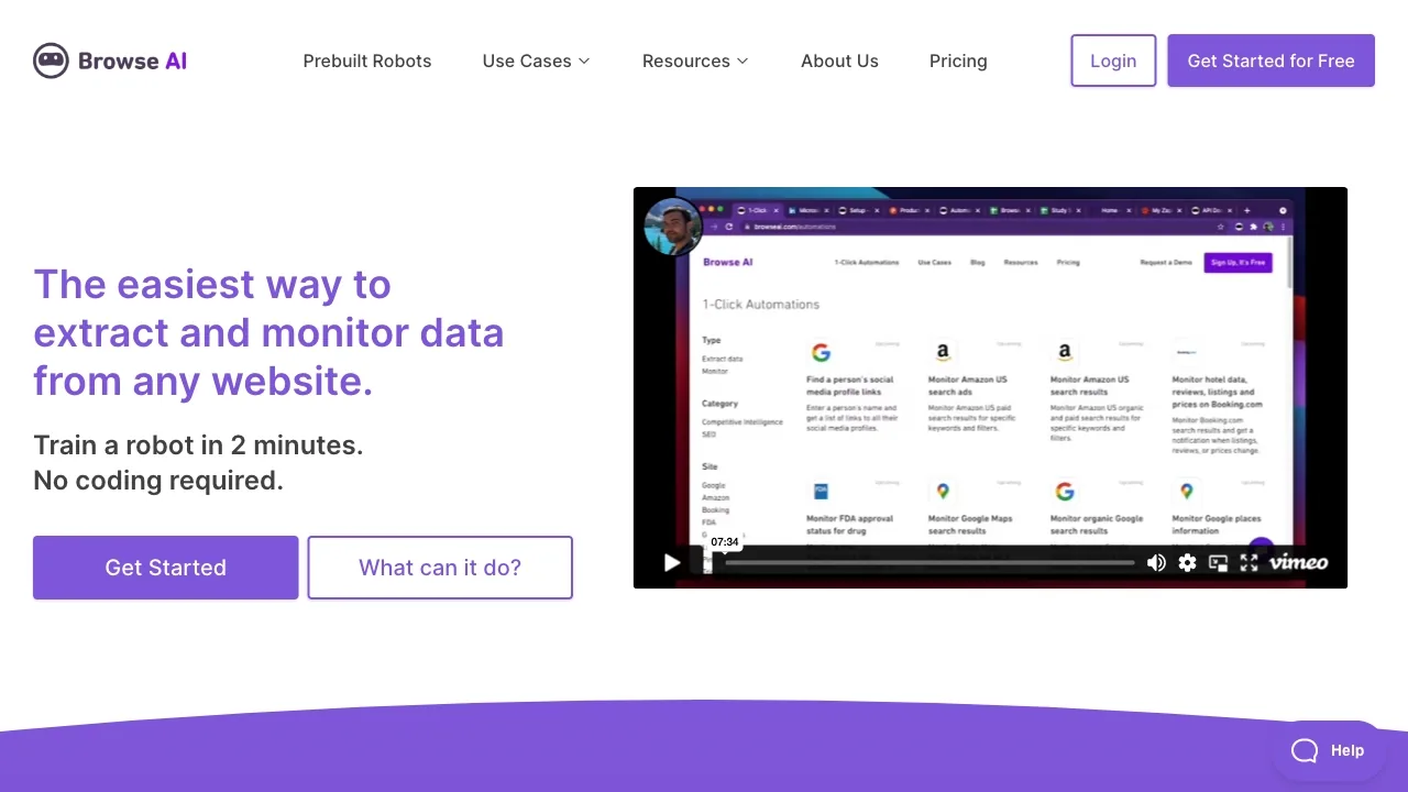 Browse AI screenshot