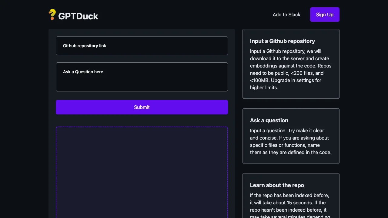 GithubQA screenshot