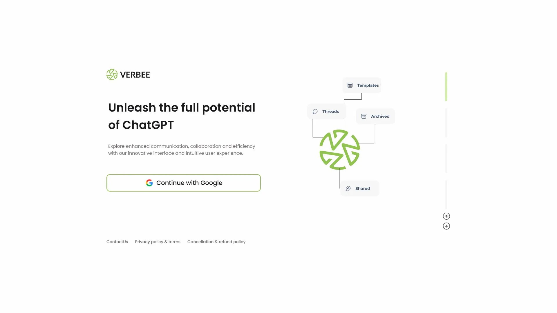 Verbee screenshot