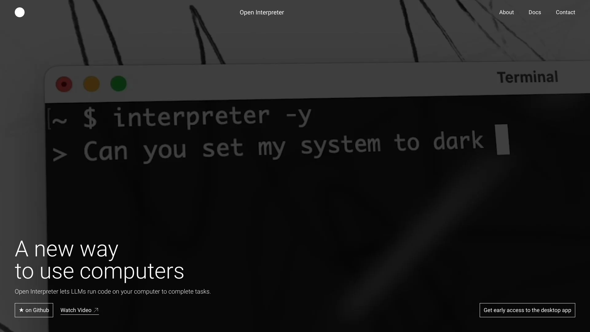 Open Interpreter screenshot