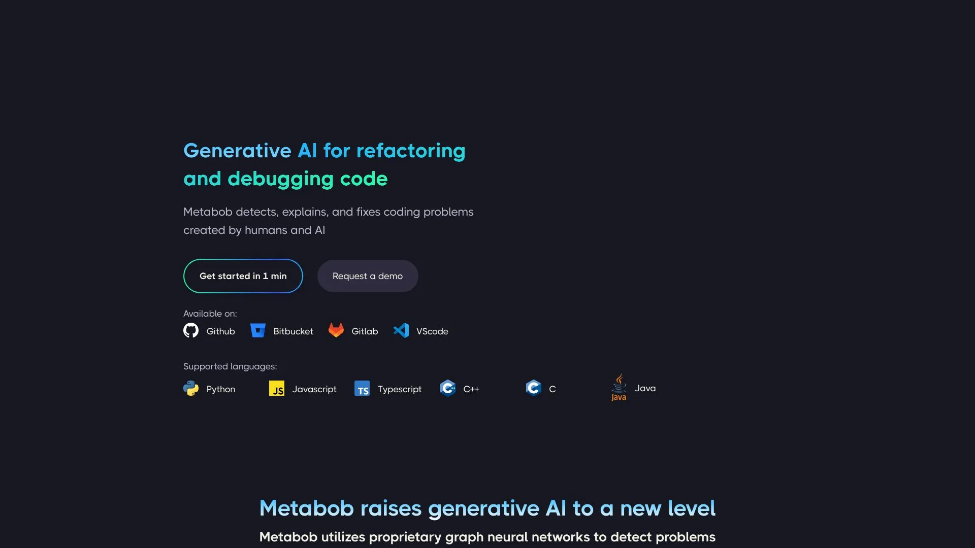 Metabob screenshot